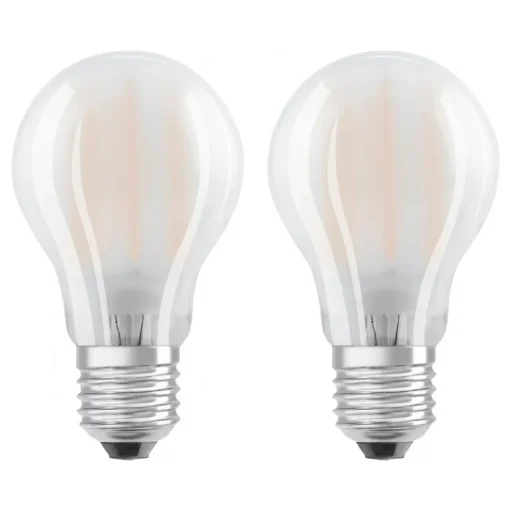 OSRAM LED lamp E27 4W warmwit 2 per set