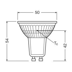 OSRAM LED lamp PAR16 reflector GU10 2W 36° 4.000K