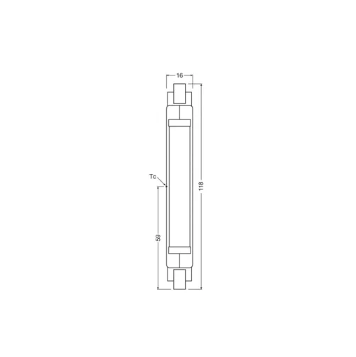 OSRAM LED lamp staaf R7s 117,6 mm 8W 840 Slim Line