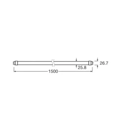 OSRAM LED lamp T8 17,6W buislamp EEK A 840 150cm