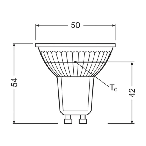 OSRAM LED PAR16 reflectorlamp GU10 2,5W 100° 2.700K 3-pack
