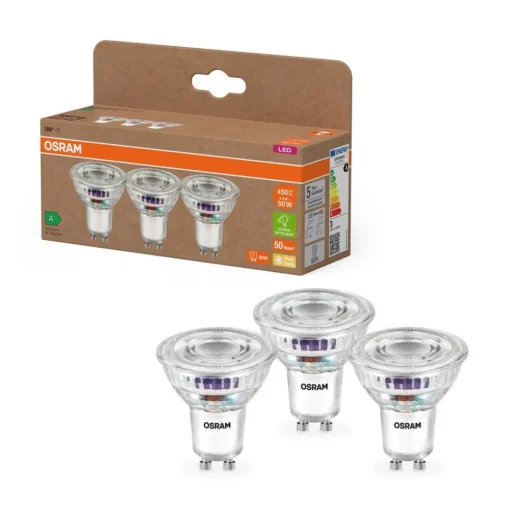 OSRAM LED PAR16 reflectorlamp GU10 2,5W 100° 2.700K 3-pack