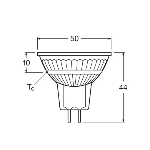 OSRAM LED reflectorlamp, GU5.3, 4,3 W, 12 V, 2700 K, 120°