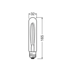 OSRAM LED Vintage 1906, buis, goud, E27, 4,8 W, 822, dimbaar.