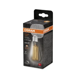 OSRAM LED Vintage 1906 Edison, grijs, E27, 11W, 818, dimbaar