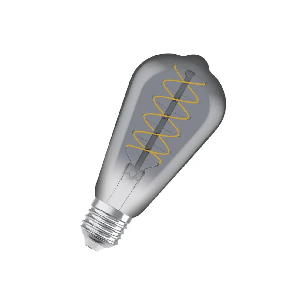 OSRAM LED Vintage 1906 Edison, grijs, E27, 7,8 W, 818, dimbaar.