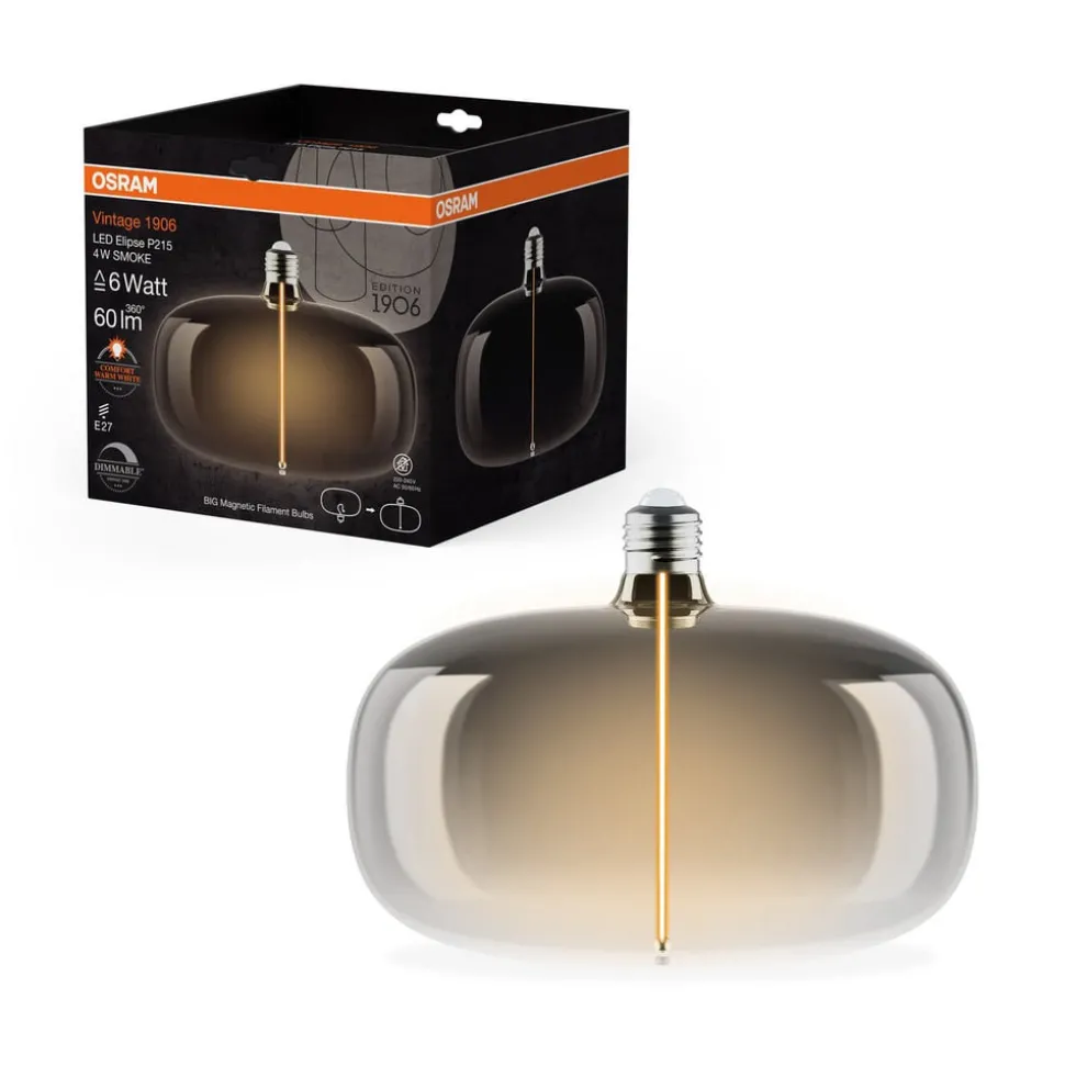 OSRAM LED Vintage Big Elipse E27 4W 818 Filament rook dimbaar