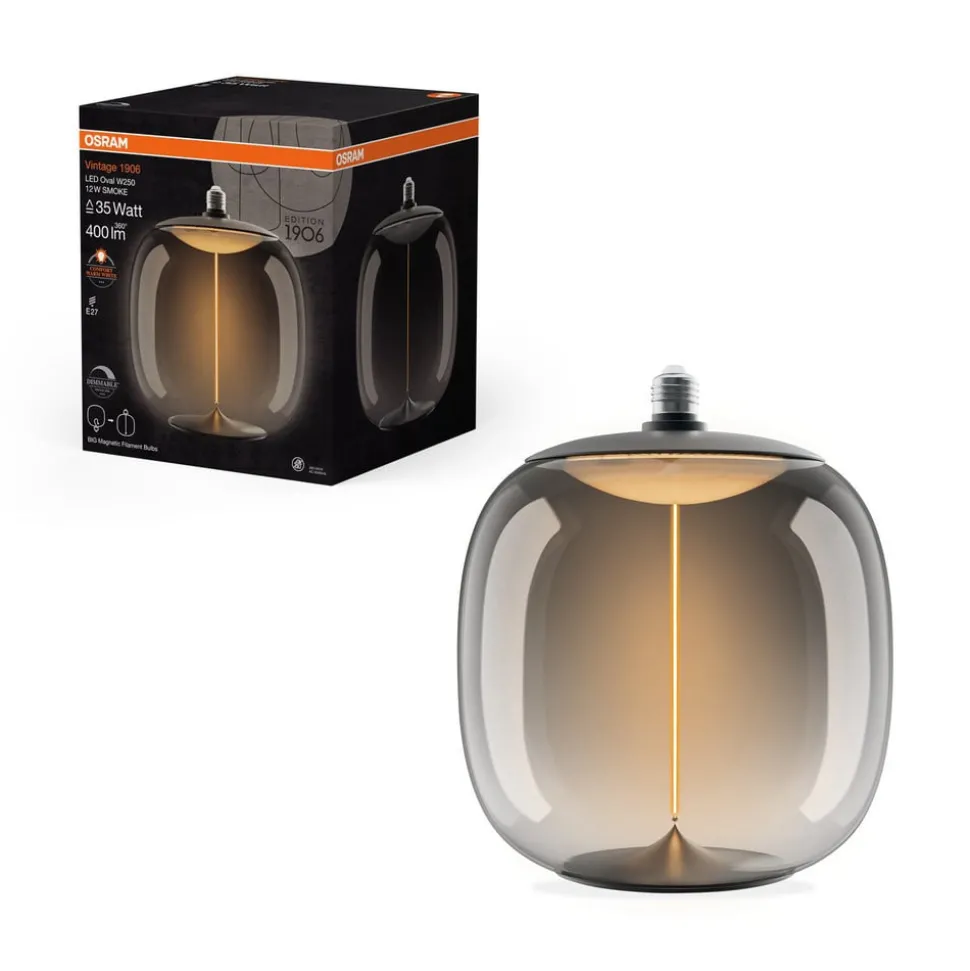 OSRAM LED Vintage Big Oval E27 12W 818 Filament rook dimbaar