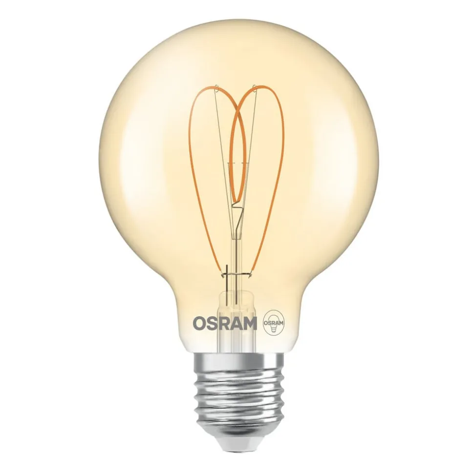 OSRAM LED Vintage G80 E27 4,9W 922 Hart Filament goud dimbaar