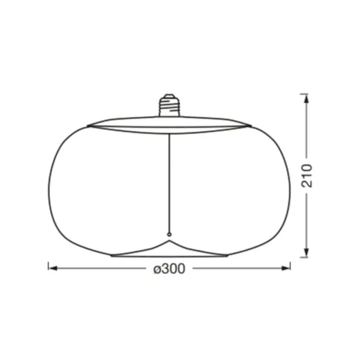 OSRAM Vintage 1906 Big Elipse, amber, E27, 2.700 K, gloeidraad