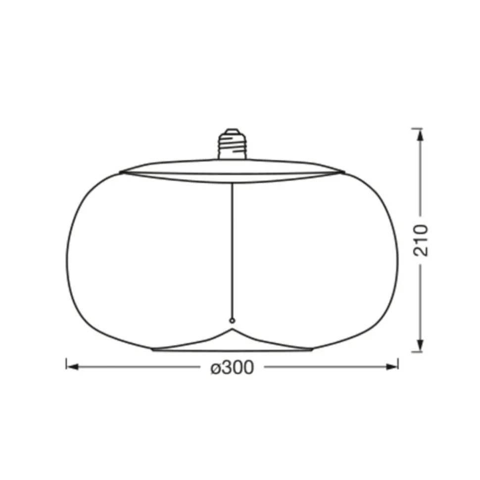 OSRAM Vintage 1906 Big Elipse, amber, E27, 2.700 K, gloeidraad