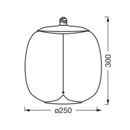 OSRAM Vintage 1906 Big Oval, rook, E27, 1.800 K, gloeidraad