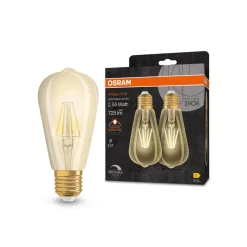 OSRAM vintage 1906 LED rustiek E27 6,5W dim per 2