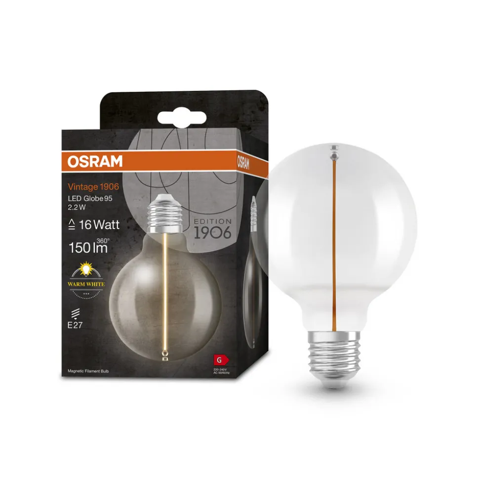 OSRAM Vintage 1906 LED-globe G95 E27 2,2W 827 helder
