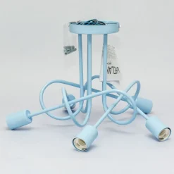 Oxford plafondlamp, lichtblauw, Ø 47 cm, metaal, 5-lamps