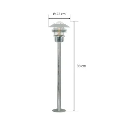 Padlamp Vejers, gegalvaniseerd staal