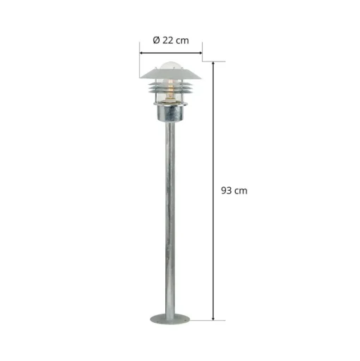 Padlamp Vejers, gegalvaniseerd staal