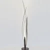 Palustre - zwart-bruin-zilveren vloerlamp