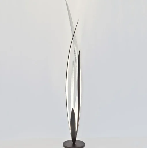 Palustre - zwart-bruin-zilveren vloerlamp