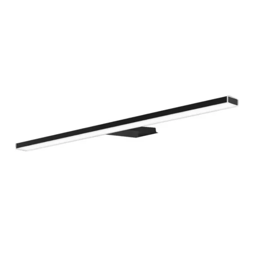 Pandora LED spiegellamp, mat zwart, 45,8 cm