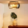 Parel plafondlamp van glas, Ø 40 cm