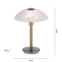 Paul Neuhaus Enova tafellamp, oudmessing