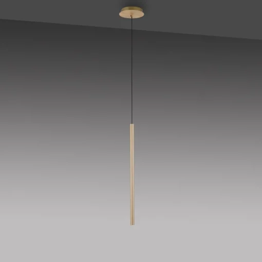 Paul Neuhaus Fluit hanglamp 1-lamp messing