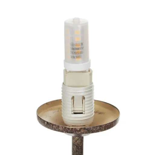 Paul Neuhaus Greta tafellamp, roest/goud, metaal, 2-lamps, G9