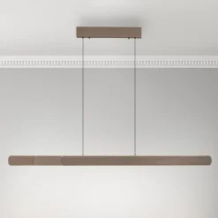 Paul Neuhaus hanglamp Adriana, bruin, lengte 160 cm