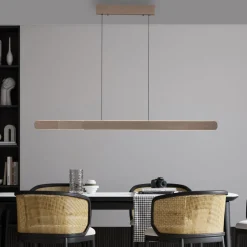 Paul Neuhaus hanglamp Adriana, bruin, lengte 160 cm