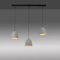 Paul Neuhaus hanglamp Eton, 3-lamps, 100 cm, beton, G9