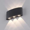 Paul Neuhaus LED buiten wandlamp Carlo, 17 cm, 6-lamps, IP54