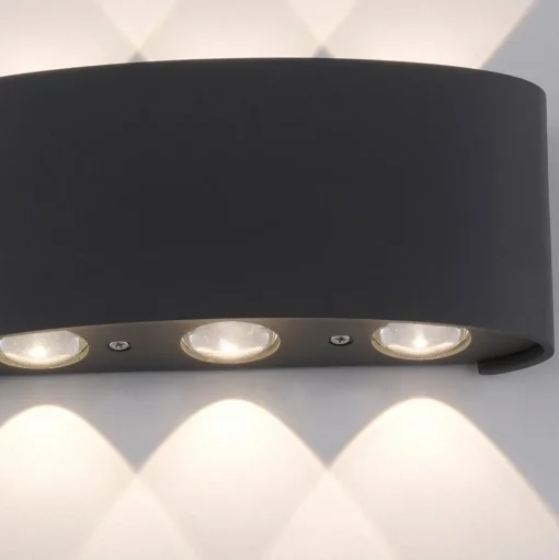 Paul Neuhaus LED buiten wandlamp Carlo, 17 cm, 6-lamps, IP54