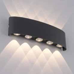 Paul Neuhaus LED buiten wandlamp Carlo, 27cm, 10-lamps, IP54