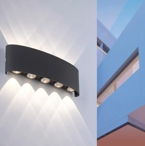 Paul Neuhaus LED buiten wandlamp Carlo, 27cm, 10-lamps, IP54