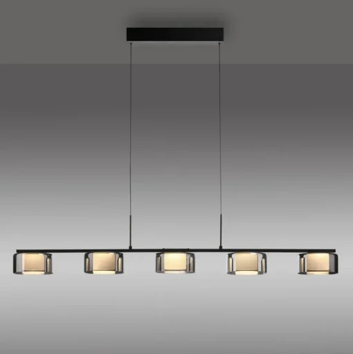 Paul Neuhaus LED hanglamp Rika, 119 cm, glas, dimbaar