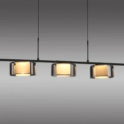 Paul Neuhaus LED hanglamp Rika, 119 cm, glas, dimbaar