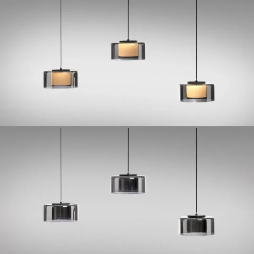 Paul Neuhaus LED hanglamp Rika, 71 cm, glas, dimbaar