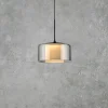 Paul Neuhaus LED hanglamp Rika, Ø 15 cm, glas, dimbaar