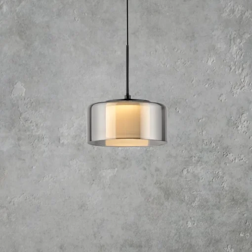 Paul Neuhaus LED hanglamp Rika, Ø 15 cm, glas, dimbaar