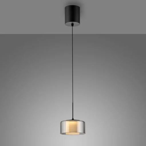 Paul Neuhaus LED hanglamp Rika, Ø 15 cm, glas, dimbaar