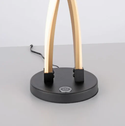 Paul Neuhaus LED tafellamp Polina, goud, metaal, dimbaar