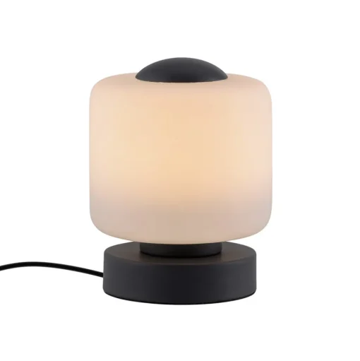 Paul Neuhaus LED tafellamp Bota, antraciet, glas, dimbaar