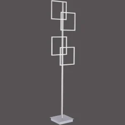 Paul Neuhaus LED vloerlamp Inigo, grijs, metaal, CCT, dimbaar