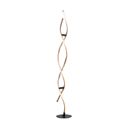 Paul Neuhaus LED vloerlamp Polina, goud, metaal, dimbaar