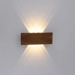 Paul Neuhaus Palma LED wandlamp hout 32 cm