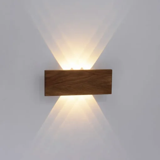 Paul Neuhaus Palma LED wandlamp hout 32 cm