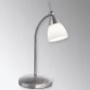 Paul Neuhaus Pino tafellamp, grijs, 45 cm, dimbaar, G9