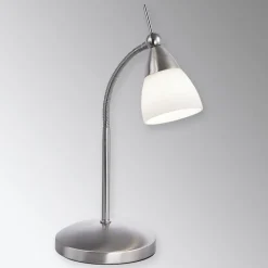 Paul Neuhaus Pino tafellamp, grijs, 45 cm, dimbaar, G9