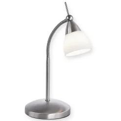 Paul Neuhaus Pino tafellamp, grijs, 45 cm, dimbaar, G9